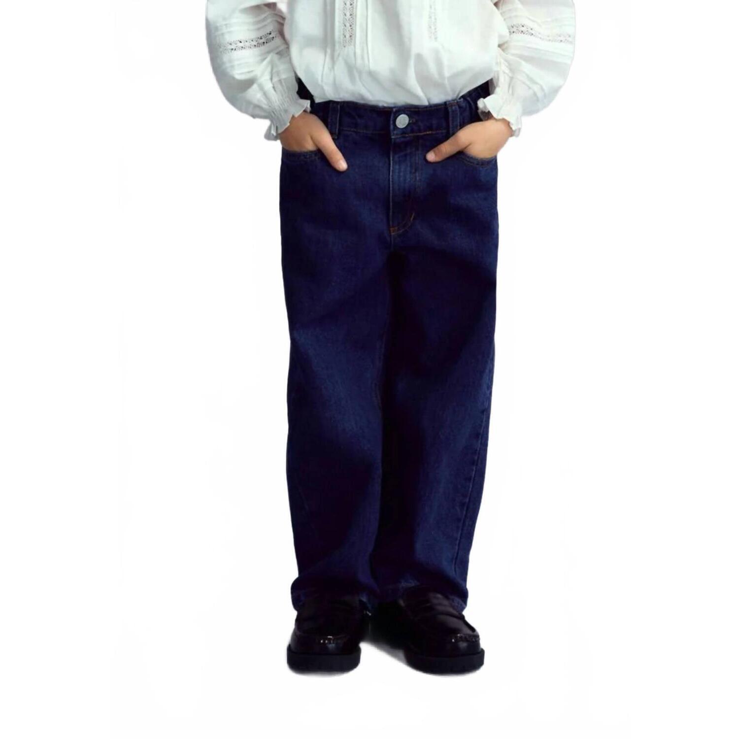 New The New Society Denim Wide Leg Pant In Blue